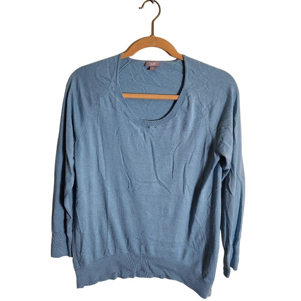 J. Jill Silk Blend Button Side Detail Sweater Size S